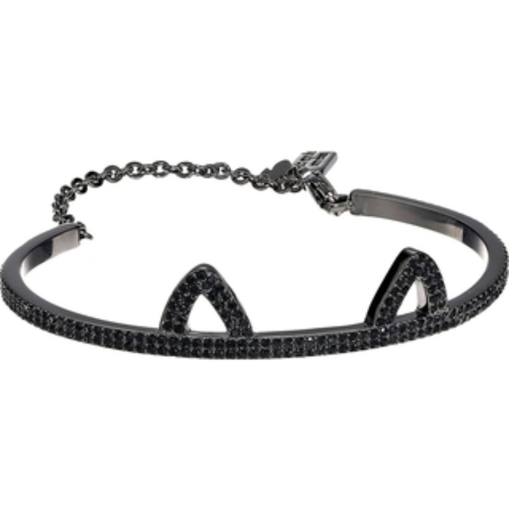 HTF Kate Spade Black Pavé Cat Ear Cuff Bracelet -Like New